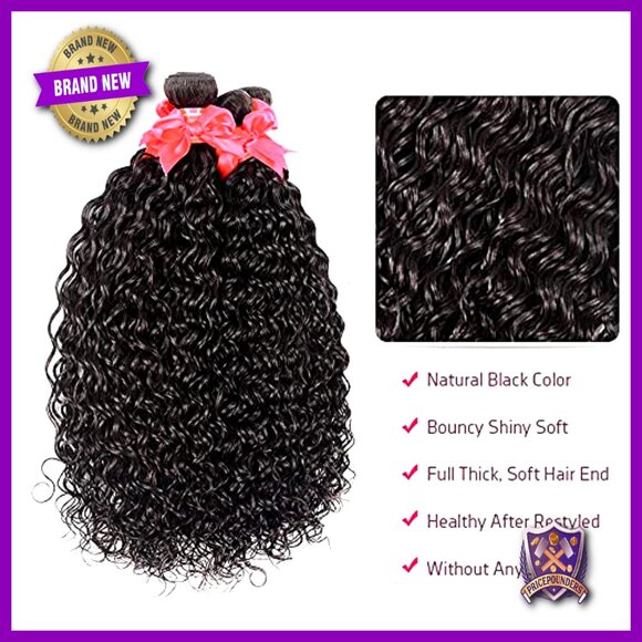 Brazilian Virgin Hair Water Wave 4 Bundles 100% Human Hair Extensions main image 7
